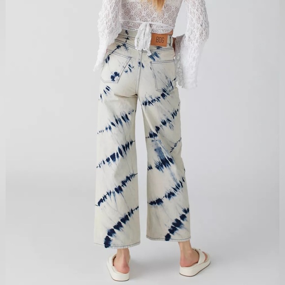 NWT UO Bleach Tie Dye BDG High & Wide Jeans - Picture 1 of 5